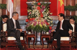 Chủ tịch nước, Chủ tịch Quốc hội tiếp Thủ tướng Lý Hiển Long 